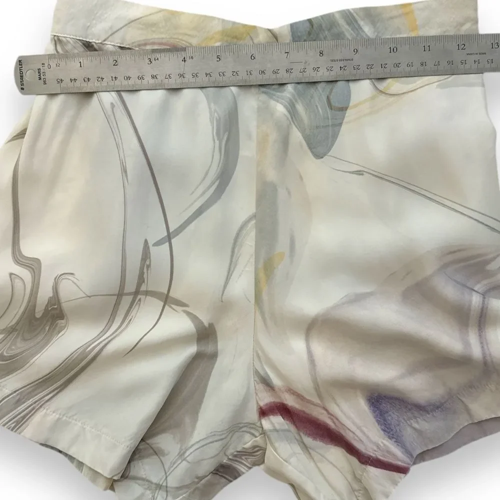 Athleta Like New Calm Cool Short.‎ Marble Abstract Chianti XS